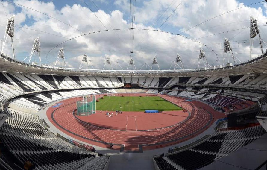 Inside the London Olympic Games stadium 2012